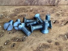 Image of 1/4 BSF X 5/8 Steel Slotted Countersunk Machine Screws X 10.