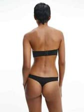 Image of Calvin Klein CK Thong Lingerie Perfect Fit Invisible NVPL knickers Black XL