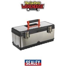 Image of Sealey AP505S Stainless Steel Toolbox with Tote Tray 505mm