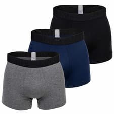 Image of Hom Men Boxer Briefs, Multipack - Tonal Pack #2, Shorts, Underwear Black...