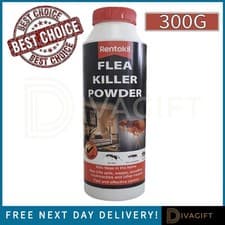 Image of RENTOKIL FLEA KILLER POWDER 300G FOR HOME HOUSEHOLD TREATMENT INSECTICIDE NEW