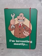 Image of Official Wallace and Gromit Collection Wallace Invemting Soft Cover Notebook New