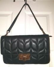 Image of Michael Kors PAYTON 35S9GPBC3L Flap Black Genuine Leather LG Clutch, NWT