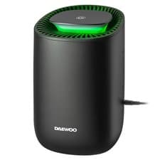 Image of Daewoo 600ml Mini Dehumidifier Quiet Low Energy Auto Shut-Off Black 5-12m