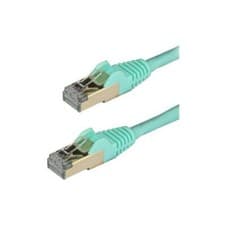 Image of StarTech CAT6a Ethernet Cable 3m Aqua Network Cable Snagless RJ45 Cable