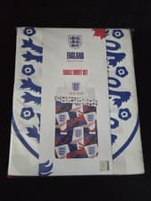 Image of ENGLAND Official Football Single Duvet Set Pillow Case Sealed NEW