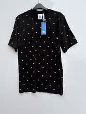 Image of Adidas DJ3464 AOP Men's Black Tee T-shirt Size S Bnwt
