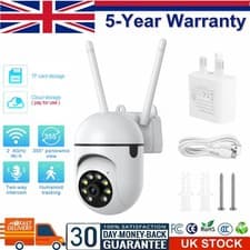 Image of Security Camera 2.4G WIFI 1080P IP Outdoor HD PTZ Smart Home Wired Night Vision