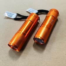Image of 2 x Electralight 9 LED Stubby Aluminium Torch Batteries Hiking Camping Outdoors