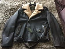 Image of Mens Jofama of Sweden Leather Aviator Jacket Full Lining Size UK XL EU52 BNWT