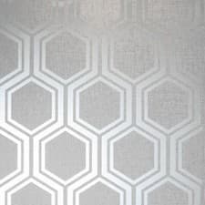 Image of Arthouse Geometric Wallpaper Metallic Textured Geo Triangles Trellis Diamonds