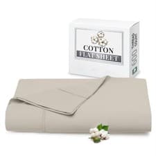 Image of 100% Egyptian Cotton Flat Sheet 600 TC Breathable Hotel Quality Decor All Sizes