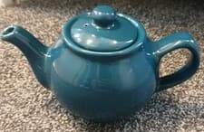 Image of Price & Kensington Teapot 2 Cup Teapot Teal Blue New