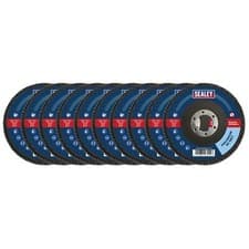 Image of Sealey 60Grit Flap Discs Zirconium Ø115mm Ø22mm Bore - Pack of 10 - FD1156010