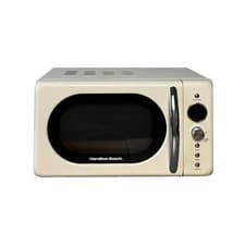 Image of Hamilton Beach, Microwave, 20L Retro Cream Microwave, 700W, HB70H20C