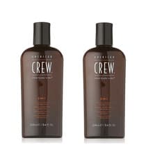 Image of American Crew 3-In-1 Shampoo, Conditioner and Body Wash 250ml x2