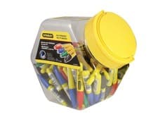 Image of Stanley STA147329 Hand Tools Mini Fine Tip Marker, Mixed Colours (Tub 72)
