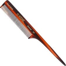 Image of Kent Brushes 8T Tail Comb 190mm Handmade Coarse Toothed Thick Hair Fine Rat