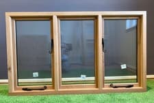 Image of Hardwood Timber Window Wood Sapele Triple Casement Flat Pack Unassembled Frame