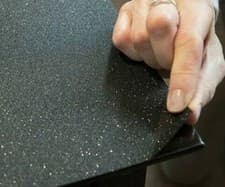 Image of METALLIC BLACK GLITTER STICKY BACK PLASTIC VINYL SELF ADHESIVE WRAP 2m X 67.5cm