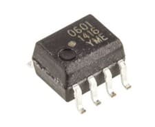 Image of 1 x 1 x Broadcom HCPL-0601-000E DC Input Transistor Output Optocoupler, Surface