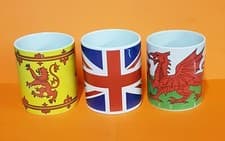 Image of TEA/COFFEE MUG ENGLAND,SCOTLAND or WALES FLAG NOVELTY 11oz UK P&P FREE