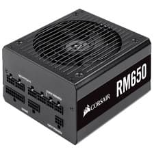 Image of Corsair RM650 650 W Fully Modular PSU ATX, 80+ Gold, Power Supply 140mm Fan