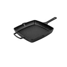 Image of Prestige Cast Iron Square Grill Pan Non Stick Dishwasher Safe Cookware - 27cm