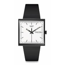 Image of Swatch WHAT IF…BLACK? Wristwatch SO34B700