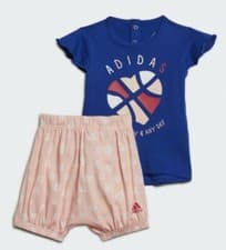Image of Infant Baby Girls Adidas Summer Set