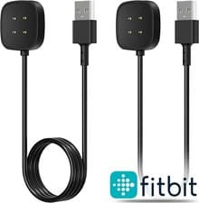 Image of Genuine USB Charging Cable Dock for Fitbit Versa 3 / 4 Sense 1 / 2 Watch Charger