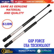 Image of 2X REAR TAILGATE GAS STRUTS 610N FOR RENAULT LAGUNA III 844300001R