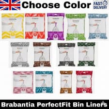 Image of Brabantia Liners Size G 23-2,30L 40 Bags Trash Bin Bags Kitchen Waste UK