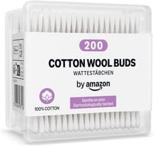 Image of Cotton Buds, 100% Cotton, 200 Units - fast delivery in UK