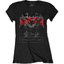 Image of Official Bring Me The Horizon Angels Ladies Black T Shirt Ladies Fitted Tee