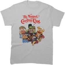 Image of Unisex T-Shirt The Friends Muppet Cotton Christmas Birthday Carol Sleeve Lightwe