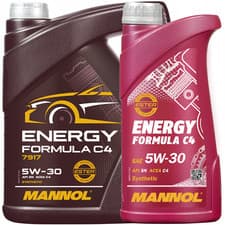 Image of Mannol Energy Formula C4 5W30 Engine Oil Fully Synthetic MB 226.51/229.51 5L+1L