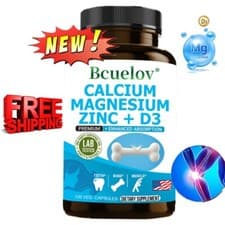 Image of Calcium Magnesium Zinc Supplement with Vitamin D3 for Bone Teeth-Muscle Function