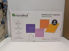 Image of Nanoleaf Canvas Smarter Kit Mini 4 Light Squares Starter Smart LED Panels NEW