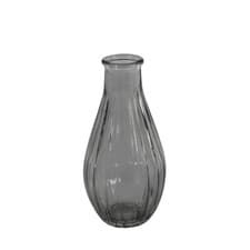 Image of Glass Grooved Bottle Bud Vase - H14cm