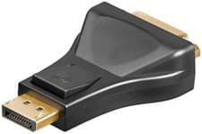 Image of Gold DisplayPort to DVI Adapter Converts DisplayPort to DVI-I