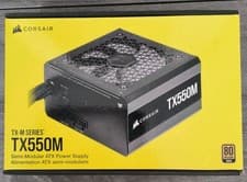 Image of Corsair TX-M Series TX550M 550W 80+ Gold Semi-Modular ATX Power Supply