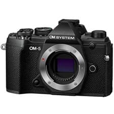 Image of OM SYSTEM OM-5 Mirrorless Digital Camera Body - Black -VM 8402- BB