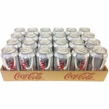 Image of Coca Cola - Diet Coke - Soda Cans 330ml, Pack of 24 (Price marked Cans)