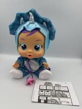 Image of CRY BABIES Fantasy Tina The Blue Dinosaur | Interactive Baby Doll - New (No Box)