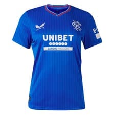 Image of Women's Football Shirt Blue 2023-2024 Rangers Home Soccer Jersey T-Shirt Top