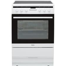 Image of Amica 608CE2TAW 60cm Free Standing Electric Cooker with Ceramic Hob White A