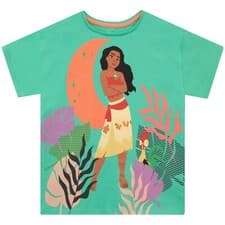 Image of Disney Moana T-Shirt Kids Girls 18 24 Months 2 3 4 5 6 7 8 9 10 Years Daywear