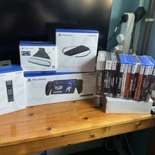 Image of Sony PlayStation Portal PS5 Remote Player Midnight Black ( never used + 12 games