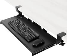 Image of VIVO Large Keyboard Tray Under Desk Pull Out with Extra Sturdy C Clamp Mount Sys